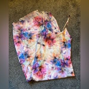 Caution to the Wind Watercolor Floral Dress